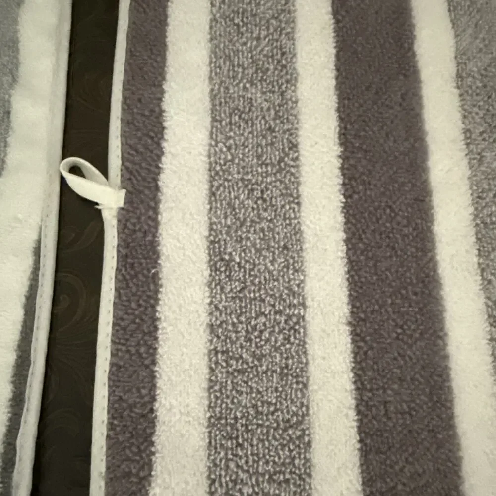 Microfiber Bath towel Set 10 Bath Towels - 10 Hand Towels Gray & White